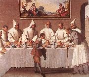 ZURBARAN  Francisco de St Hugo of Grenoble in the Carthusian Refectory oil painting artist